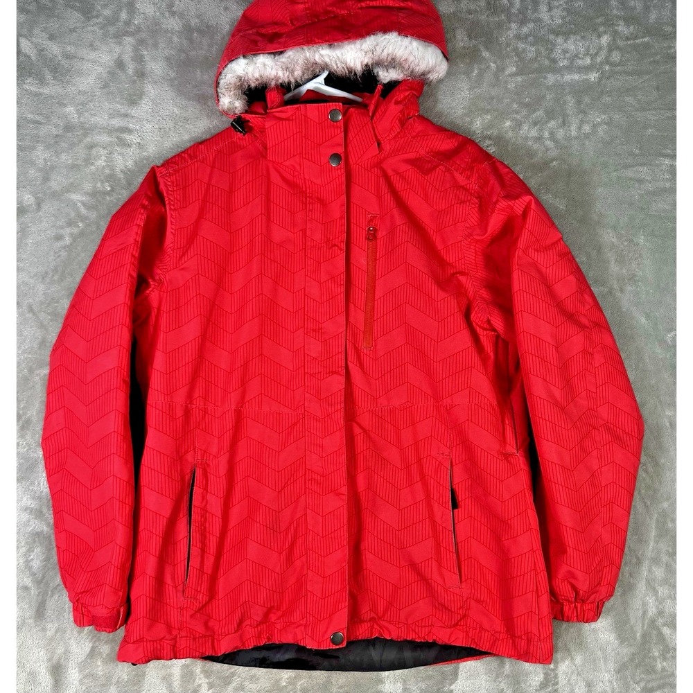 Iceburg Jacket Womens‎ Sz Large Insulated Ski Snowboarding Winter hooded ruff